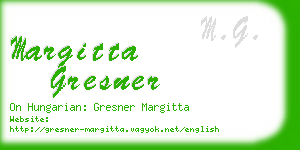 margitta gresner business card
